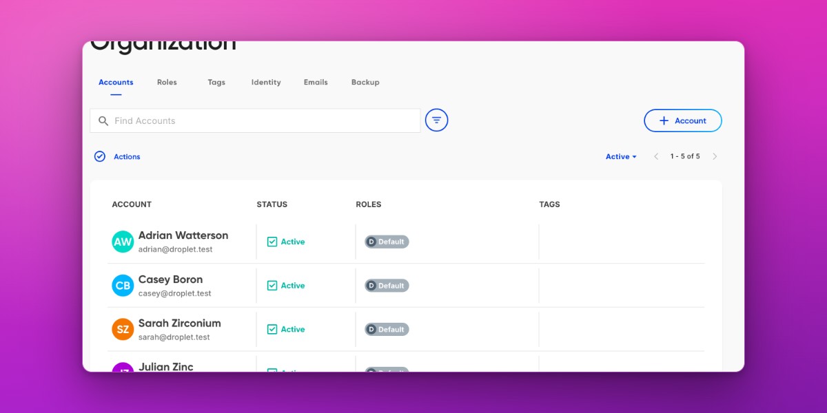 Manage users in your organization