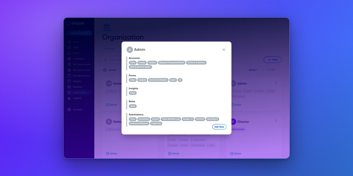 Roles and access