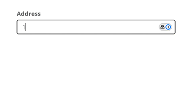 Filling out an Address field, with Google Maps suggesting matching addresses as the submitter types